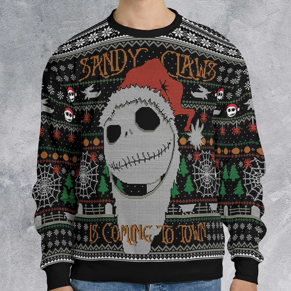 Sandy Claws The Nightmare Before Christmas Ugly Christmas Sweatshirt