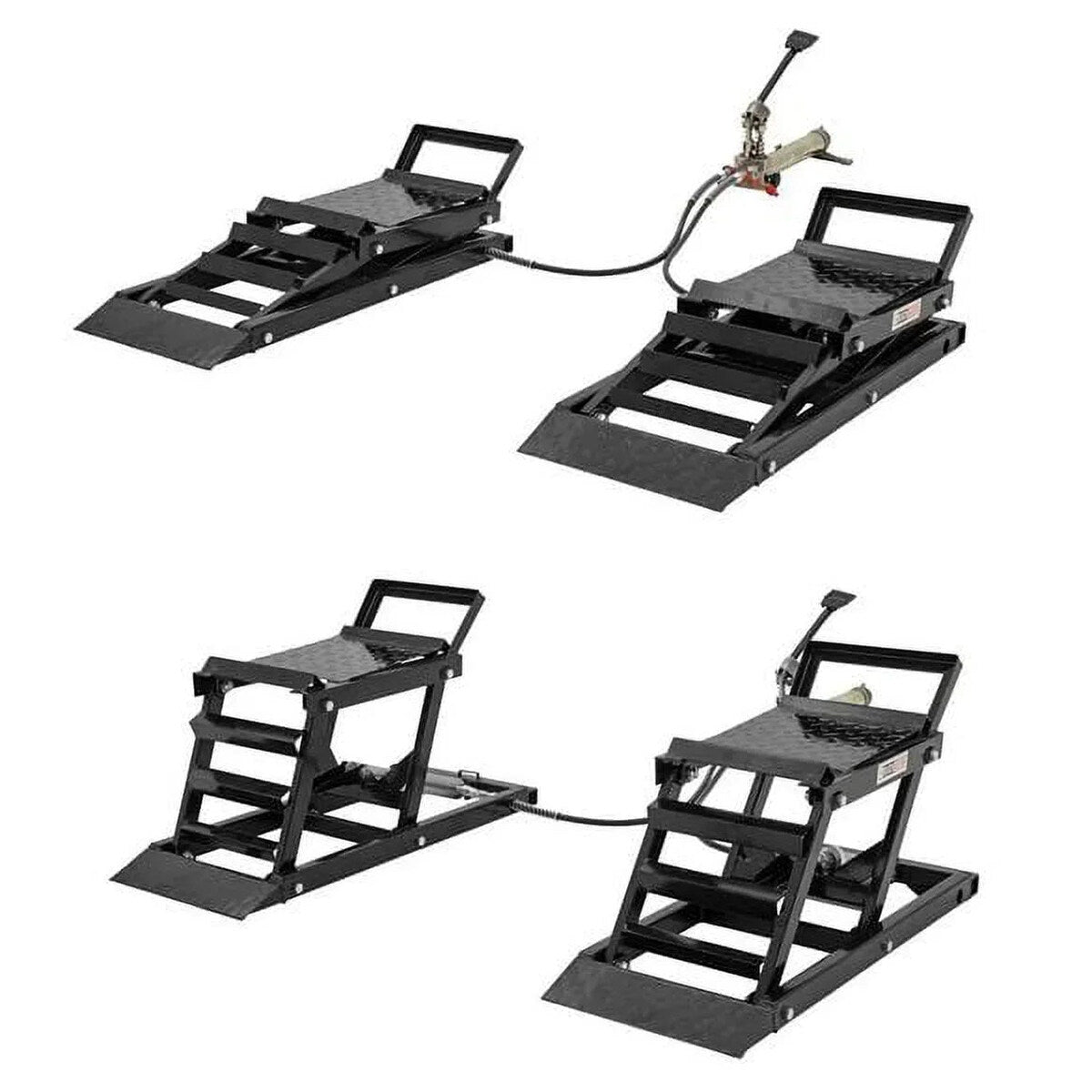 Black Widow Hydraulic Car Lift With Ramp - 3,000 lb. Per Pair Capacity