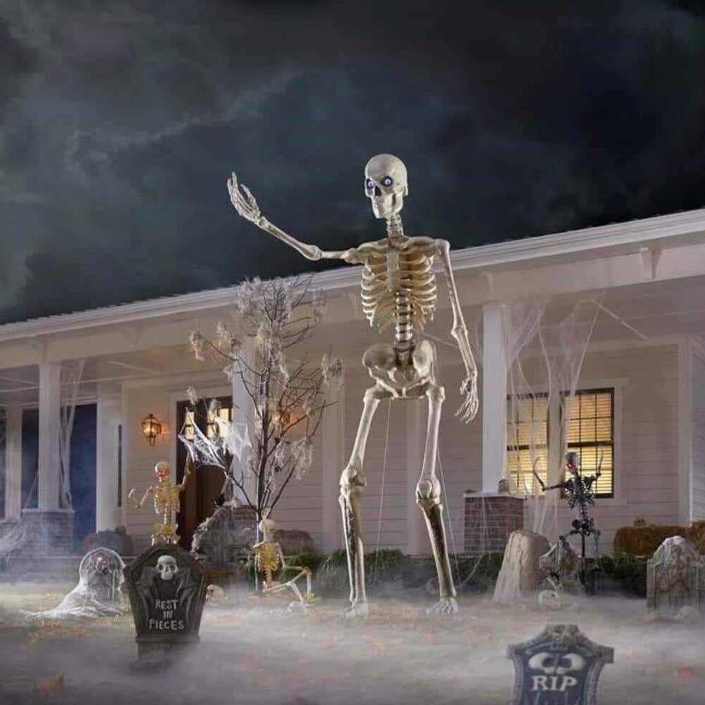 Home Accents Holiday 12 ft Giant-Sized Skeleton With LifeEyes LCD Eyes