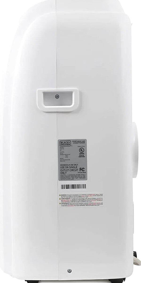 BLACK+DECKER Portable Air Conditioner With Heat, 14,000 BTU, White