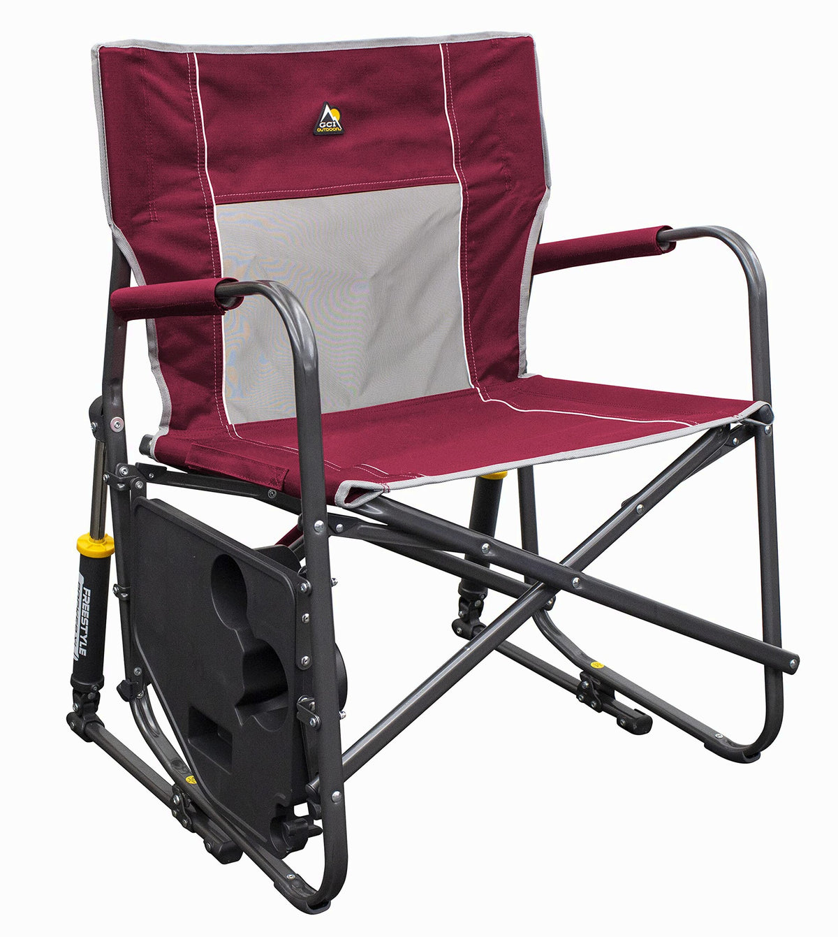 GCI Outdoor Freestyle Rocker XL Folding Rocking Chair With Side Table - Freestyle Rocker XL