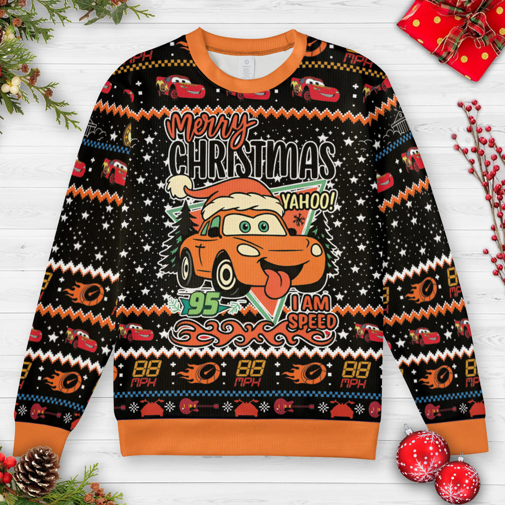 I Am Speed Ugly Christmas Sweatshirt