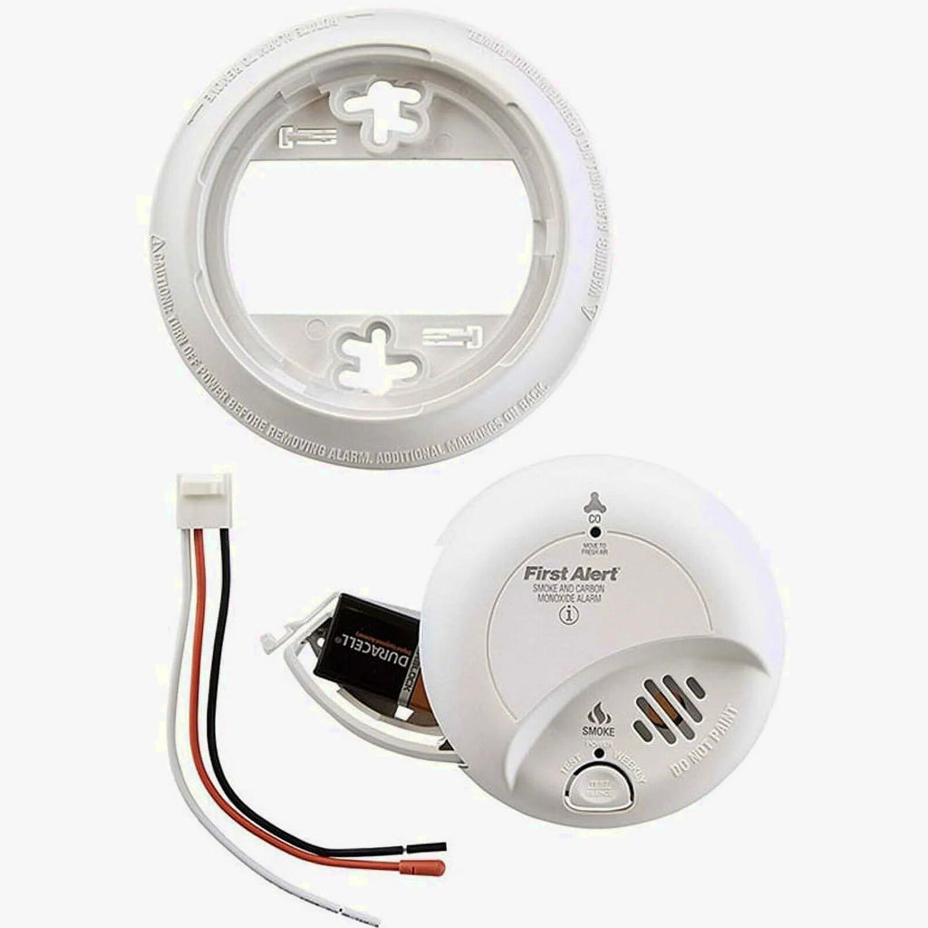 BRK Hardwired Smoke And Carbon Monoxide Detector 2 Pack With 9-Volt Battery Backup - 2X-SC9120B