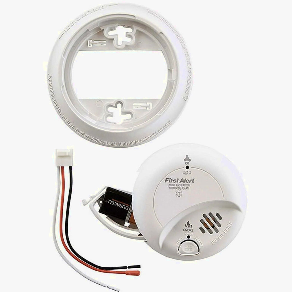 BRK Hardwired Smoke And Carbon Monoxide Detector 2 Pack With 9-Volt Battery Backup - 2X-SC9120B