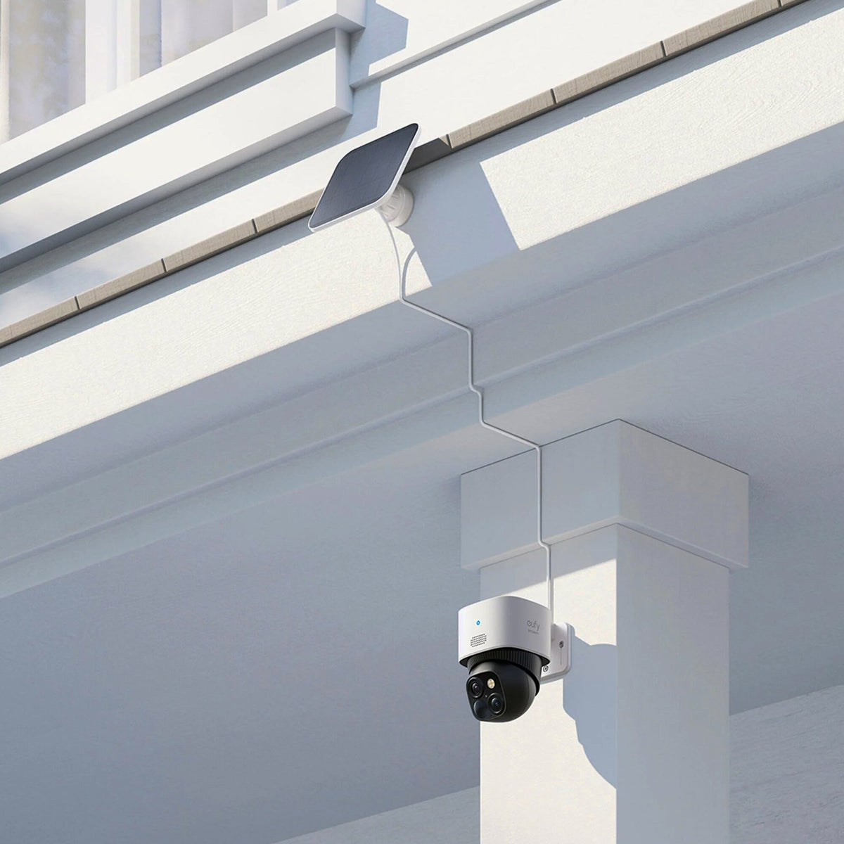 eufy Security SoloCam S340 Outdoor Wireless 3k Security Camera With Dual Lens - White
