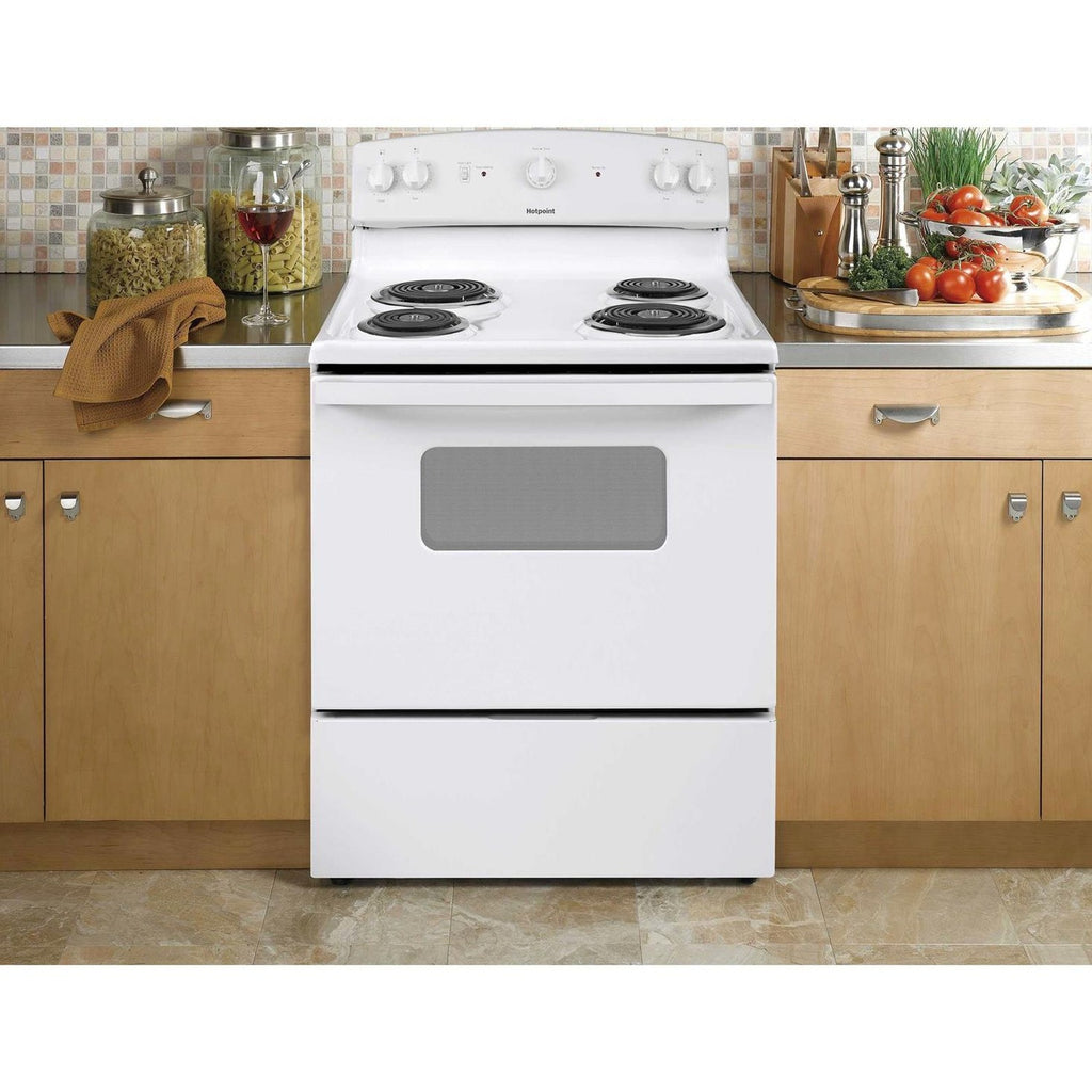 Hotpoint 30 in Free-Standing Electric Range - RBS330DRWW