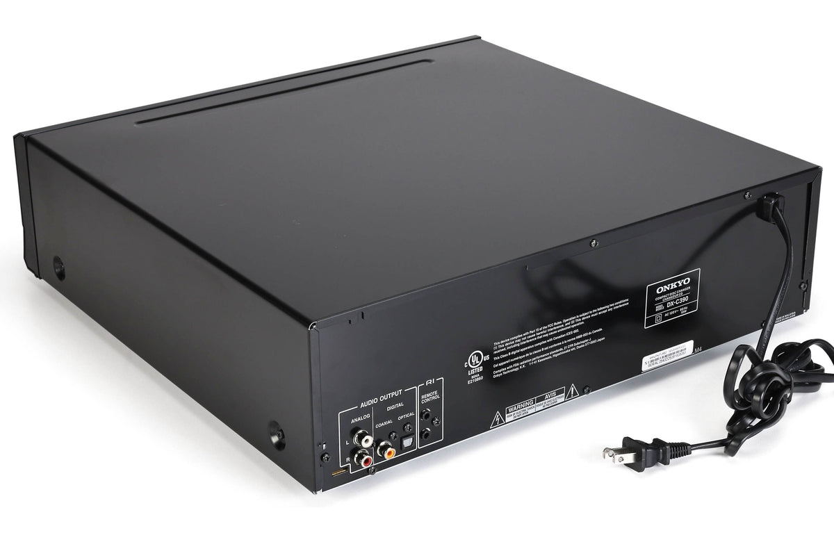 Onkyo 6-Disc CD Changer, Black - DX-C390
