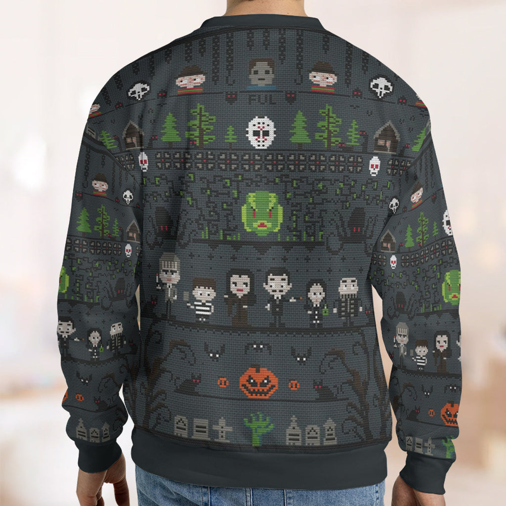 Horror Icons Ugly Christmas Sweatshirt