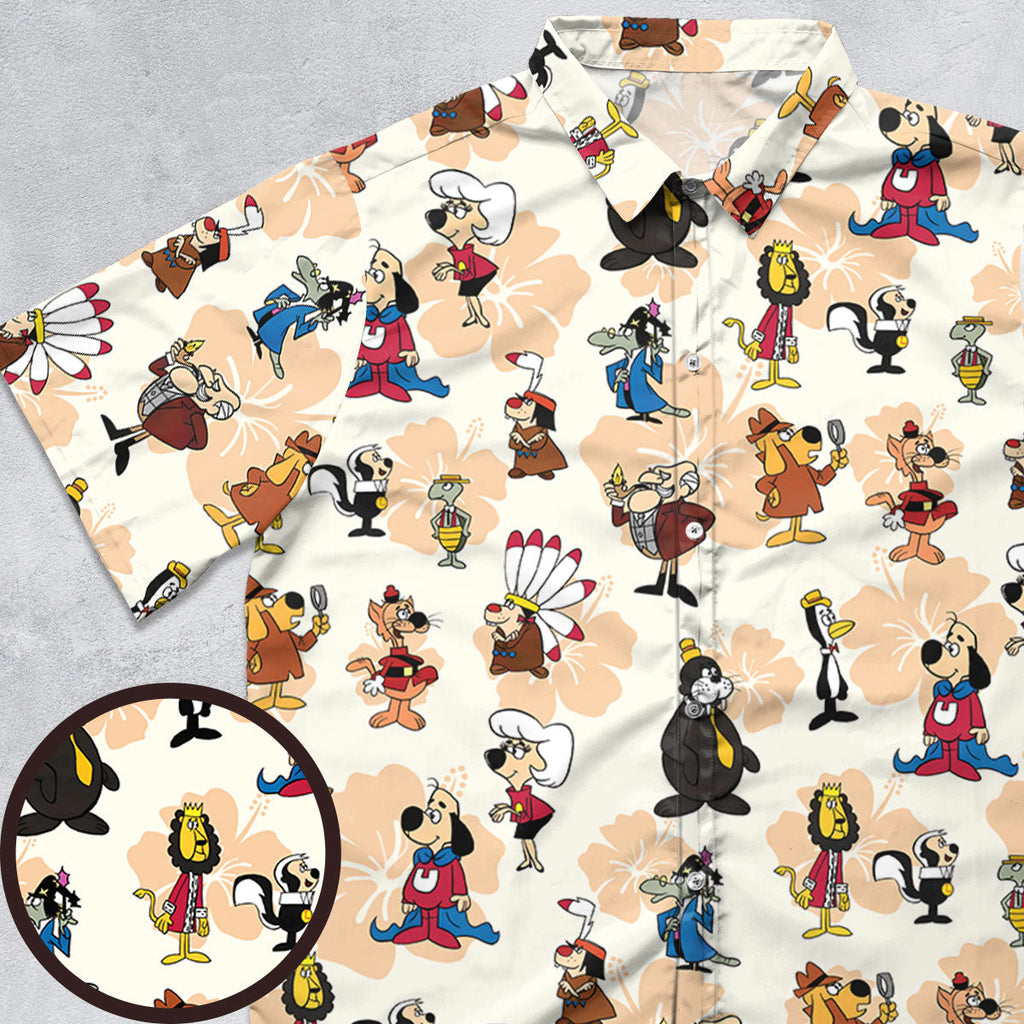 Nostalgia Underdog Characters Button Down Shirt