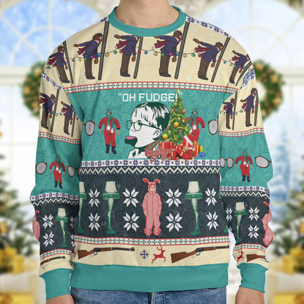 Oh Fudge A Christmas Story Ugly Christmas Sweatshirt