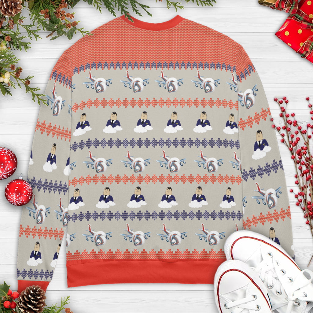 I Picked The Wrong Year Airplane Ugly Christmas Sweatshirt