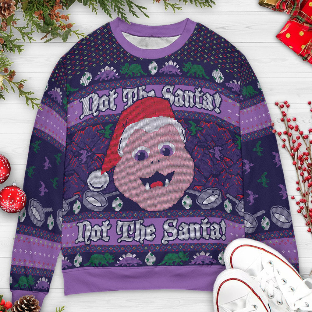 Not the Santa Baby Sinclair Dinosaurs Ugly Christmas Sweatshirt