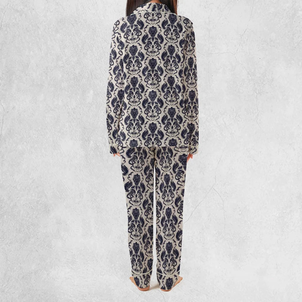 Alien Xenomorph Pattern Pajamas Set