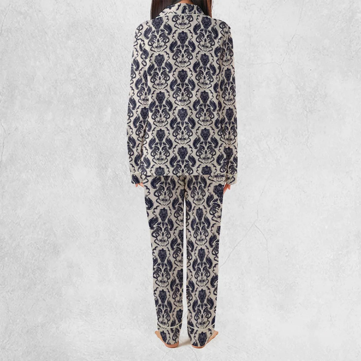 Alien Xenomorph Pattern Pajamas Set