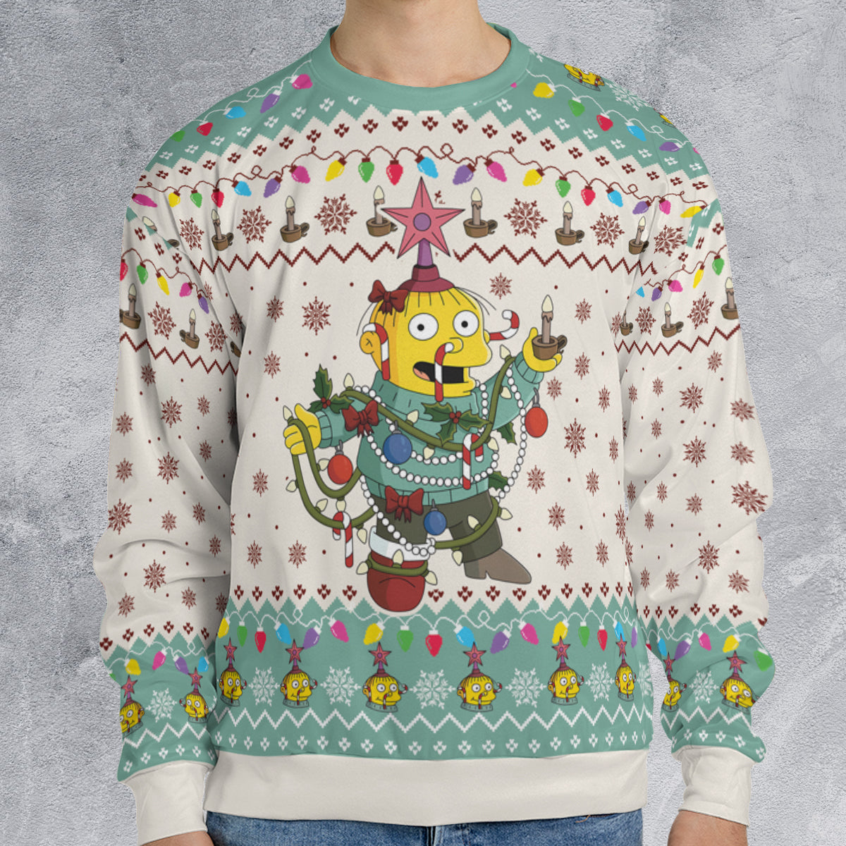 Simpson Holiday The Simpsons Ugly Christmas Sweatshirt