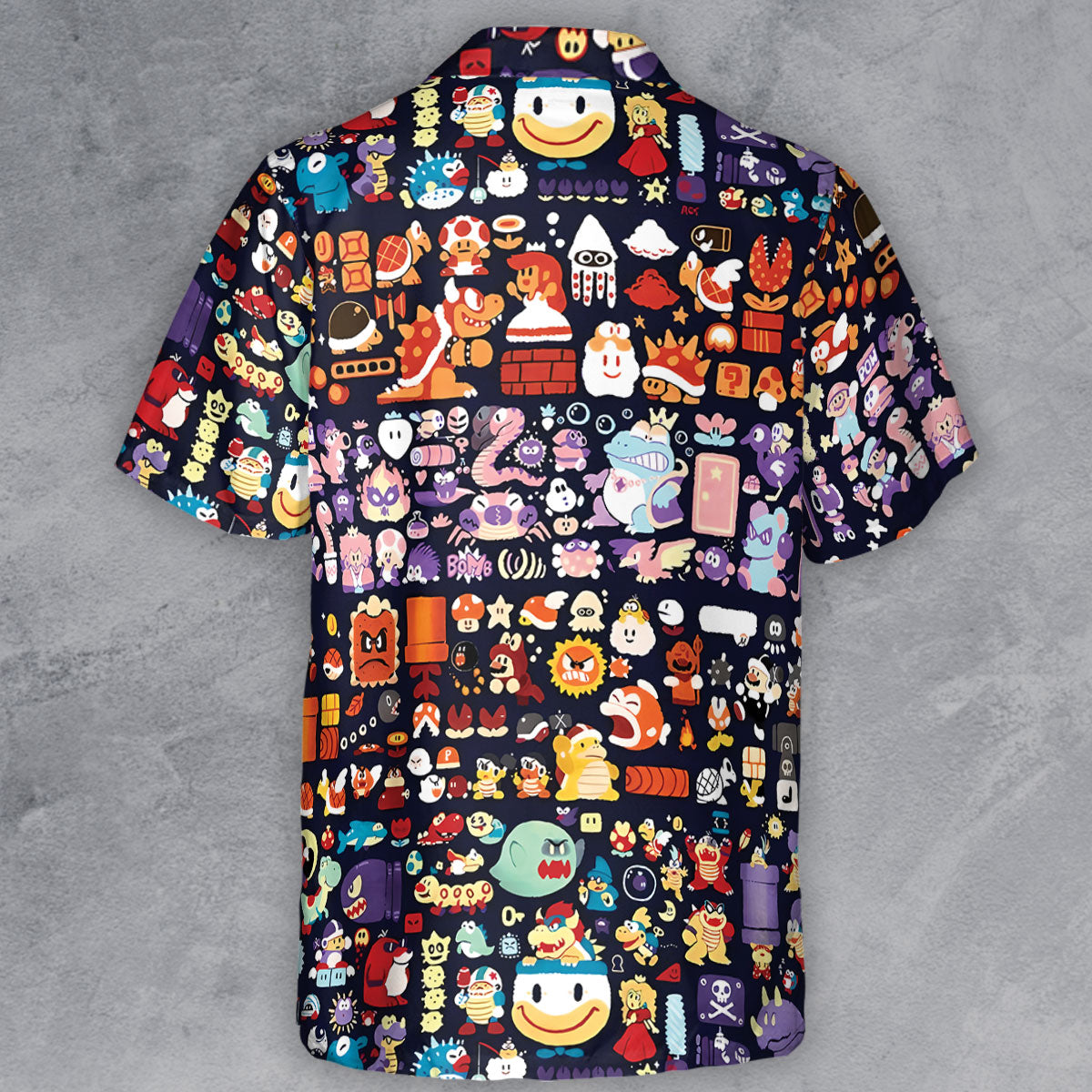 Mario Colors Super Mario Button Down Shirt