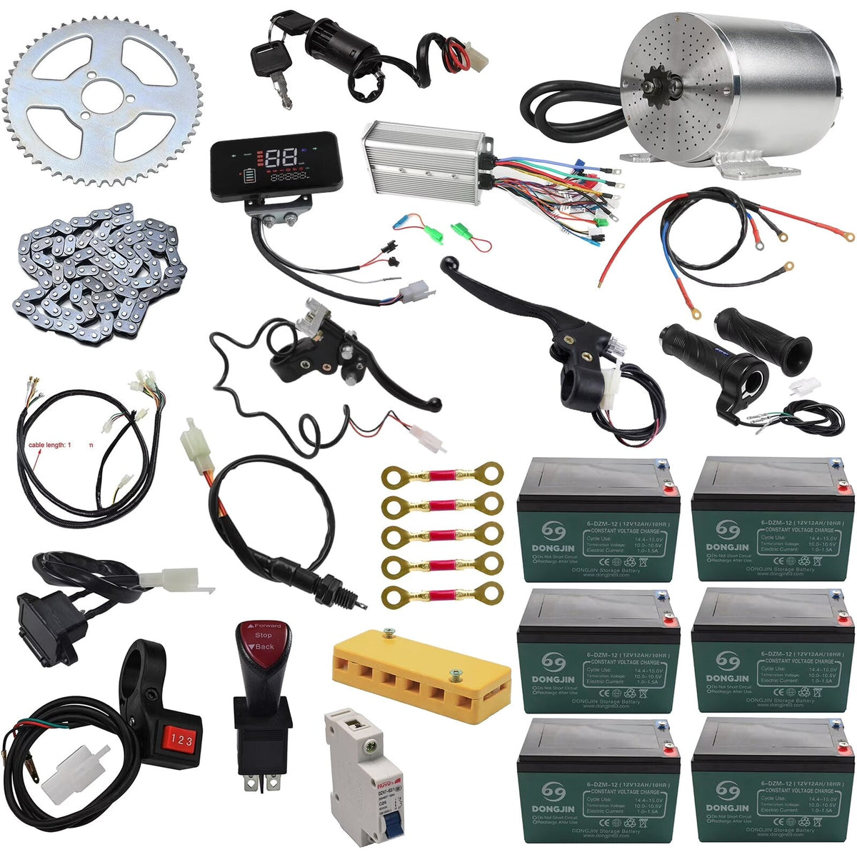 Boma 72V 3000W Brushless Motor Kit With Controller And Battery - MY1020