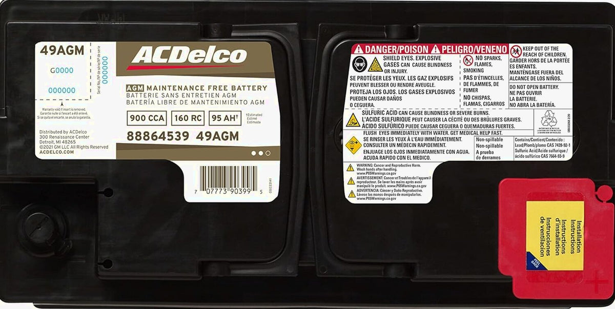 BCI Group 49 AGM Battery - Gold