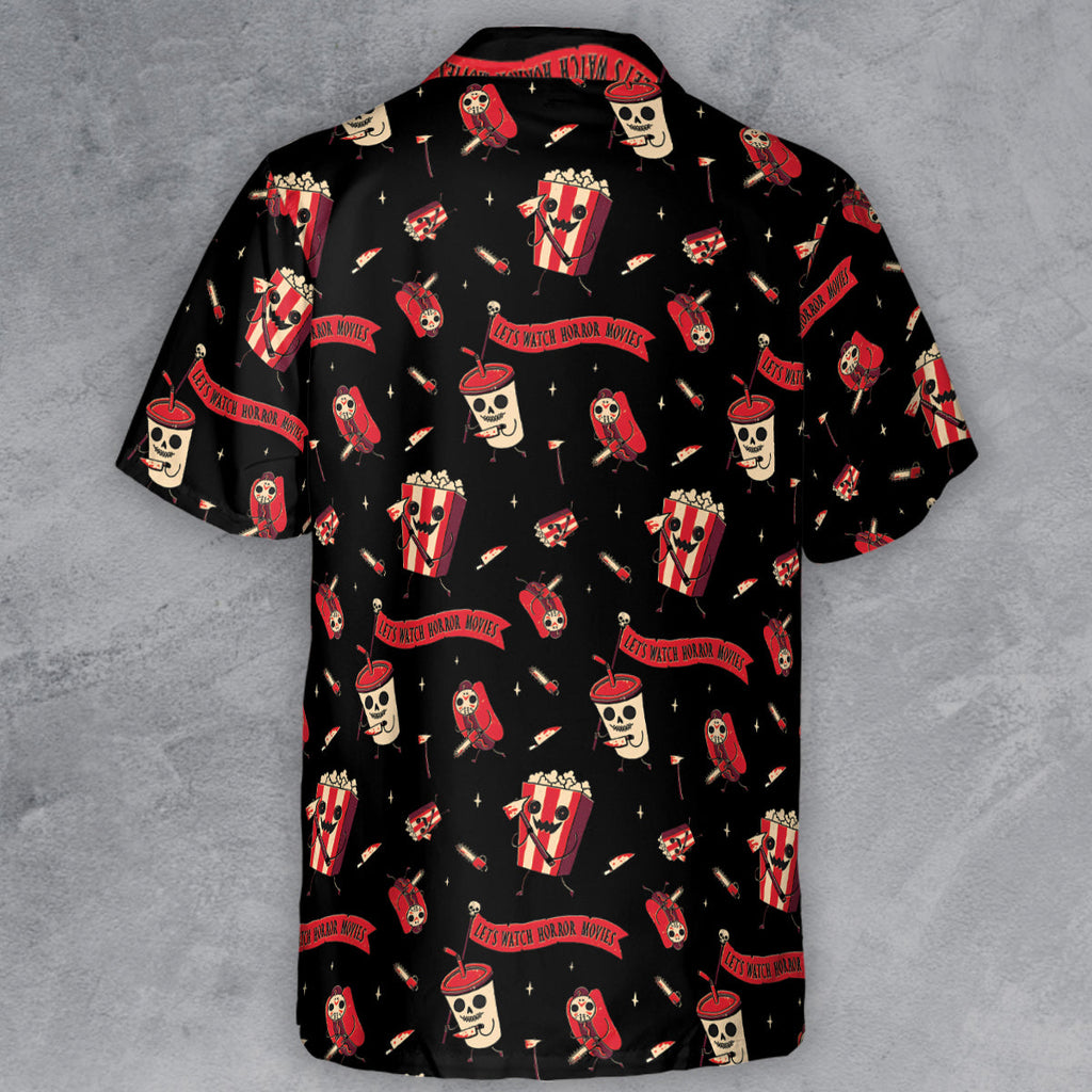 Let's Watch Horror Movies Button Down Shirt