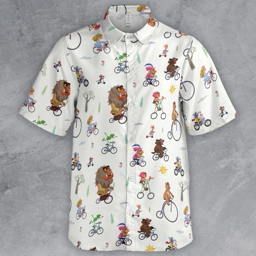 The Muppet Movie Bike Scene Button Down Shirt