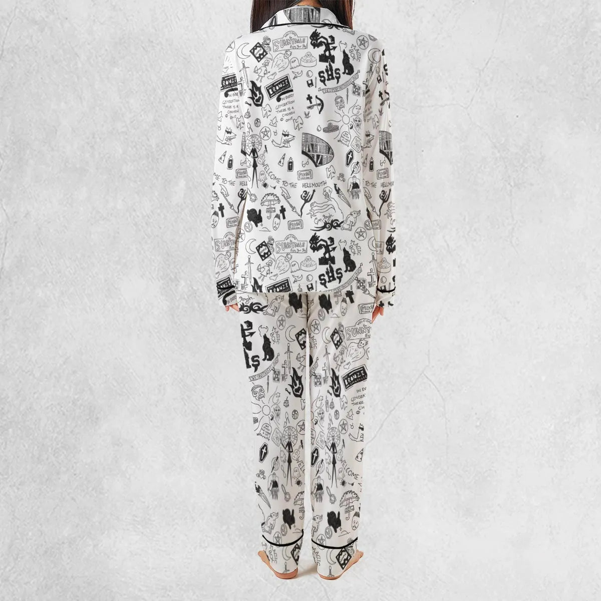 Buffy The Vampire Slayer Pattern Pajamas Set