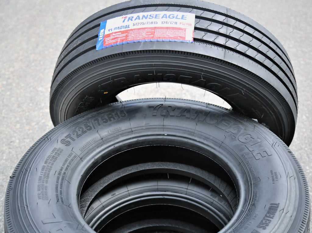 Transeagle All Steel ST Radial ST 225/75R15 Load G 14 Ply Trailer Tires - Set Of 4