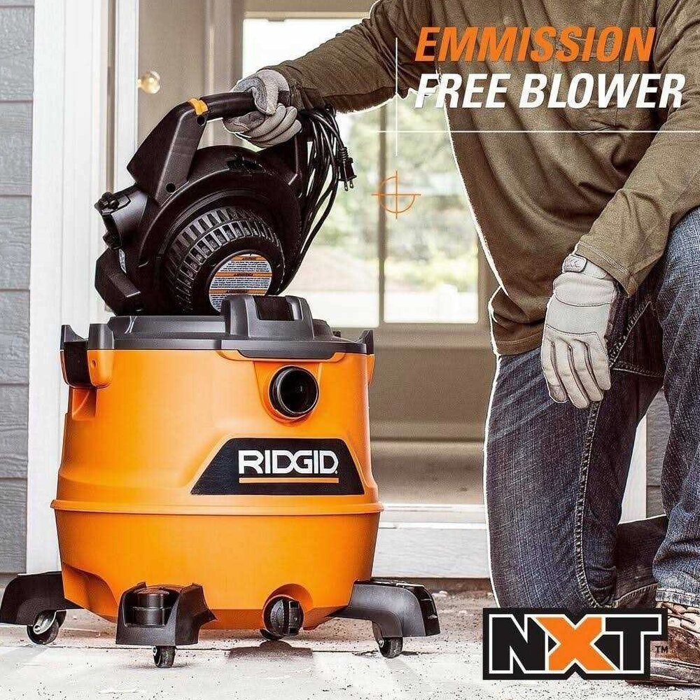 RIDGID 16 Gallon 6.5 Peak HP NXT Wet/Dry Shop Vacuum With Detachable Blower - HD1600