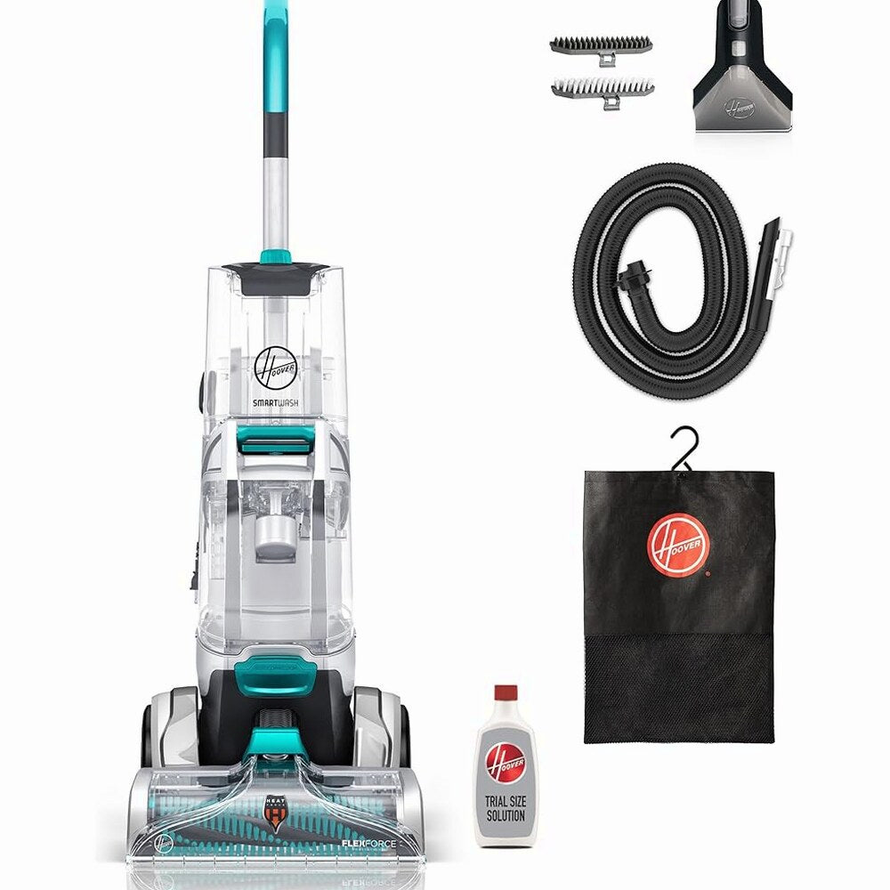 Hoover SmartWash Automatic Carpet Cleaner Machine, Turquoise - FH52000