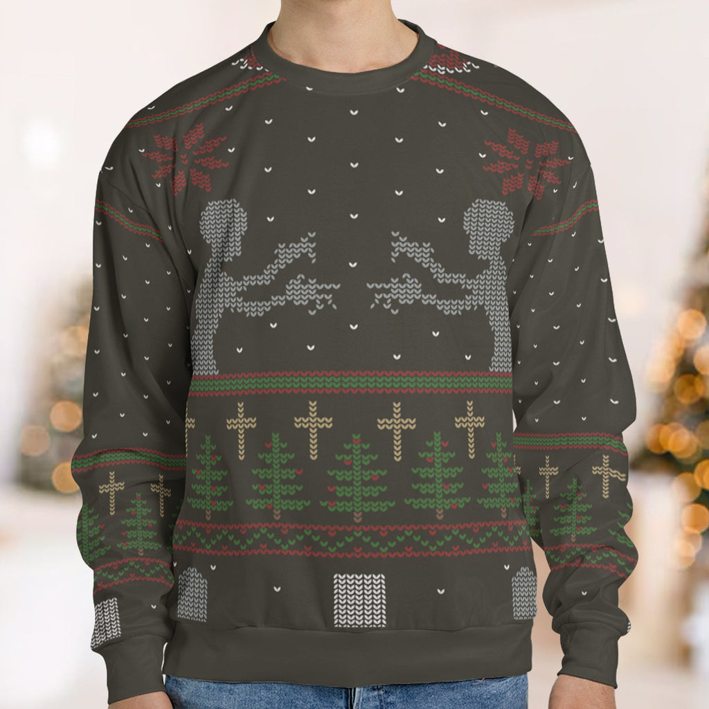 Festive Slayer Buffy the Vampire Slayer Ugly Christmas Sweatshirt