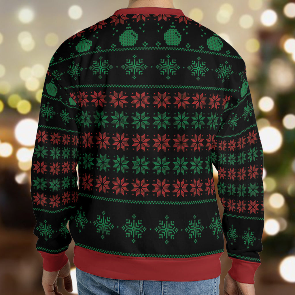 Drinking All The Way Bender Futurama Ugly Christmas Sweatshirt