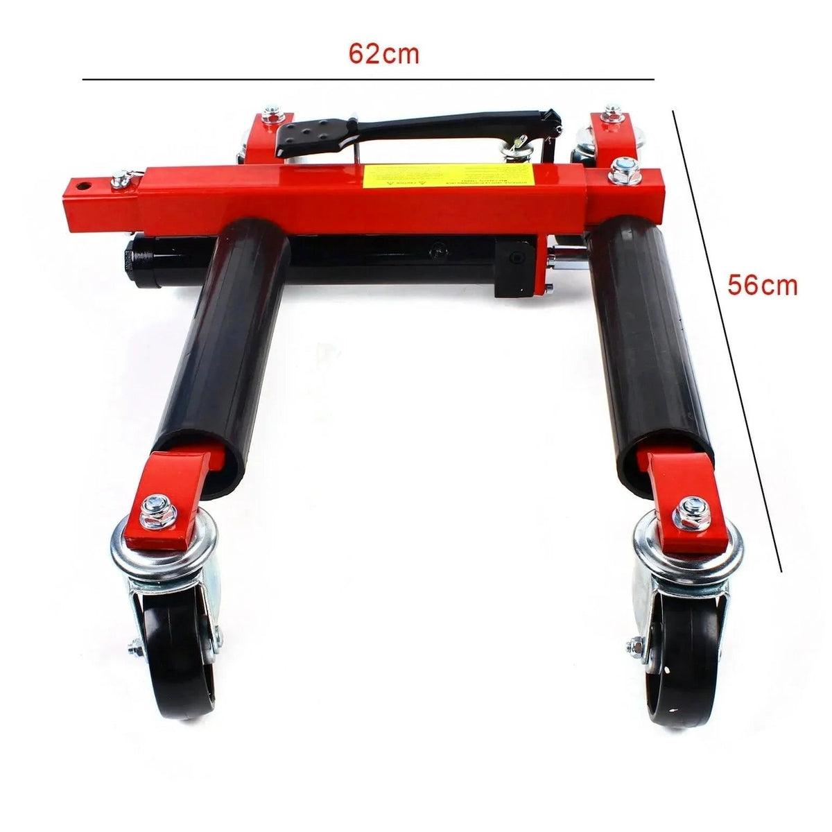 Hydraulic Positioning Car Wheel Dolly Jack Lift, 1500lb, A3 Steel And PVC