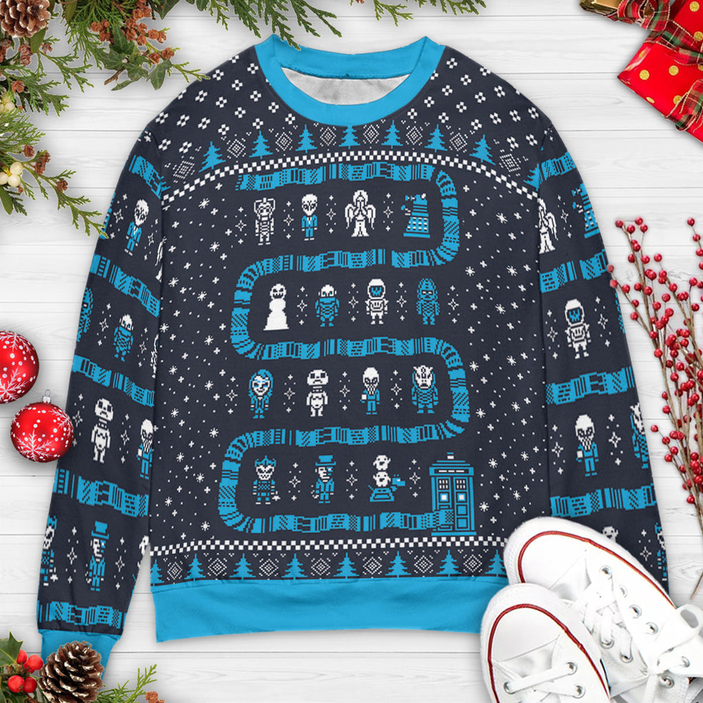 Who's Sweater is This Doctor Who Ugly Christmas Sweatshirt