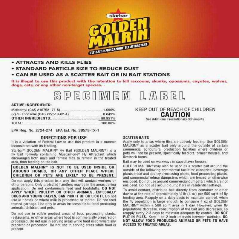 Starbar Golden Malrin Fly Bait, 10 lb - 100527078
