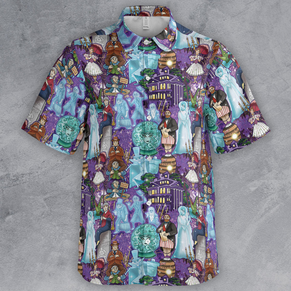 Foolish Mortal Supply Haunted Mansion Button Down Shirt
