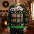 Christmas Vacation Retro Video Game Ugly Christmas Sweatshirt