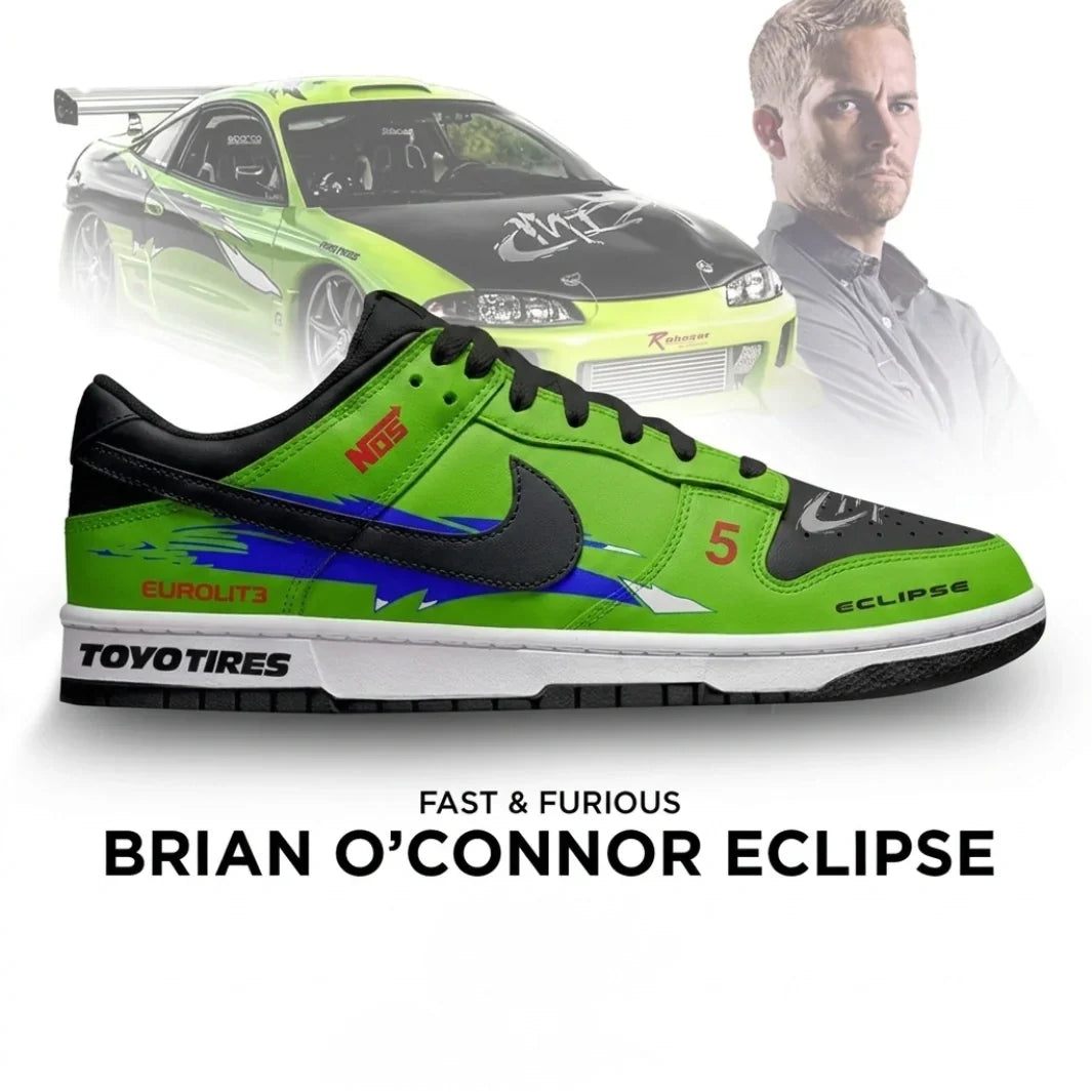 Brian O'connor Eclipse Fast and Furious New Editon Low Top Shoes