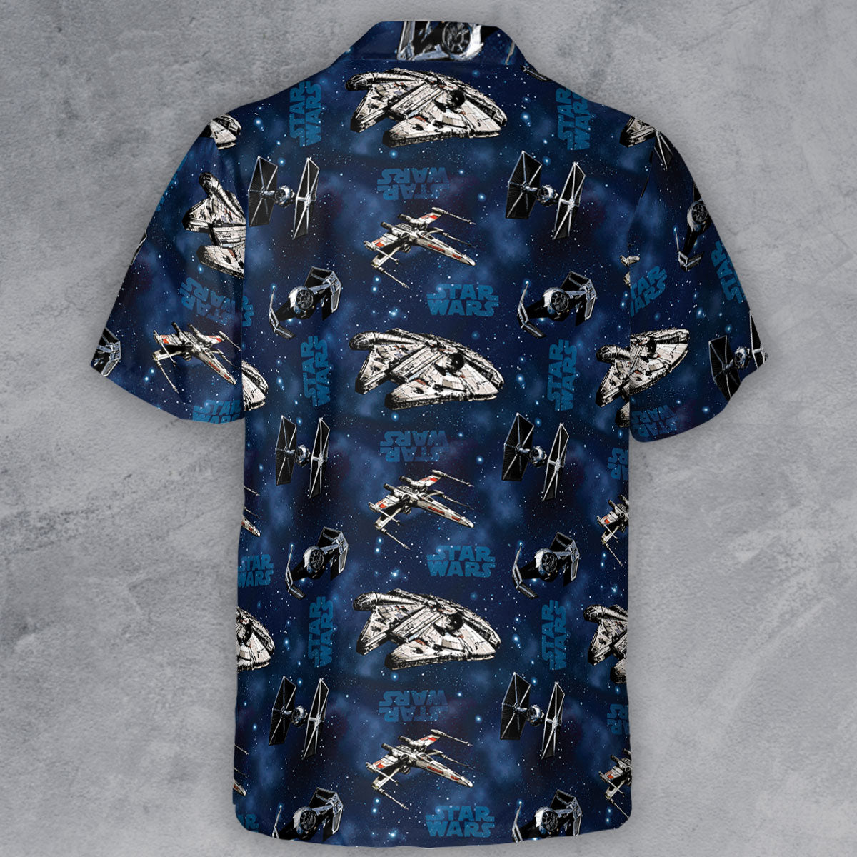 Star Wars Ships Pattern Button Down Shirt