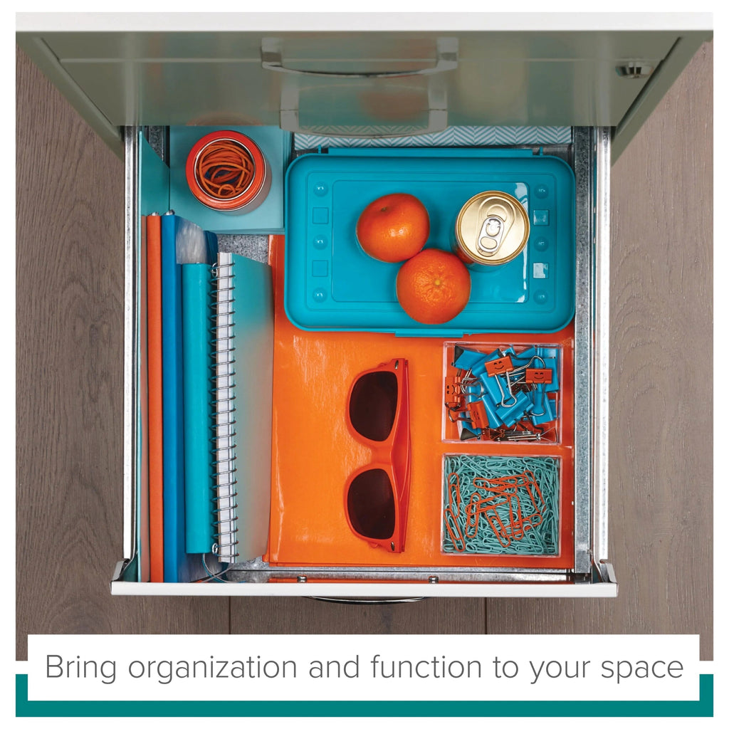 Space Solutions 3 Drawer Letter Width Vertical File Cabinet With Pencil Drawer, White