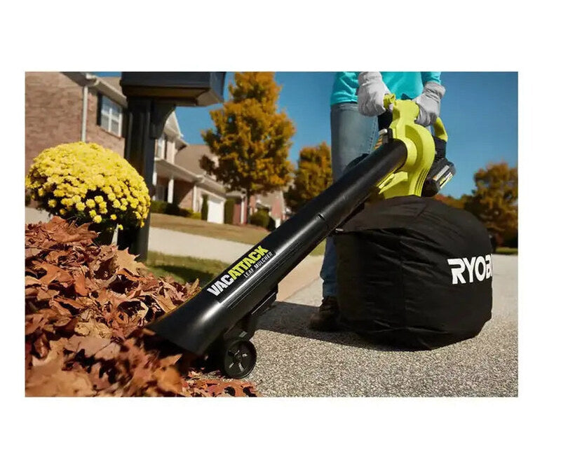 RYOBI Vac Attack 40V Cordless Leaf Vacuum & Mulcher With 2x 5.0Ah Batteries & Charger - RY40451-2B