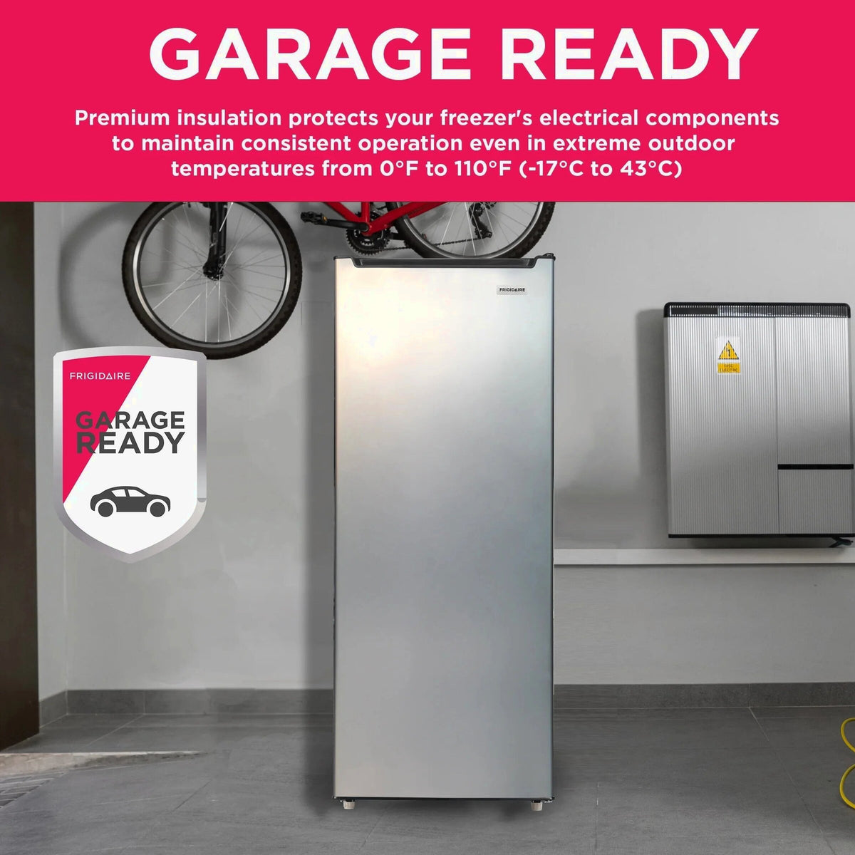 Frigidaire Upright Freezer 6.5 Cu. Ft. Platinum