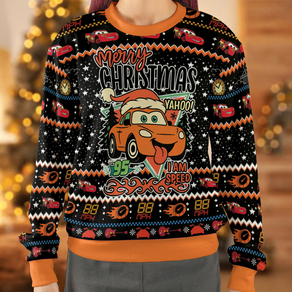 I Am Speed Ugly Christmas Sweatshirt