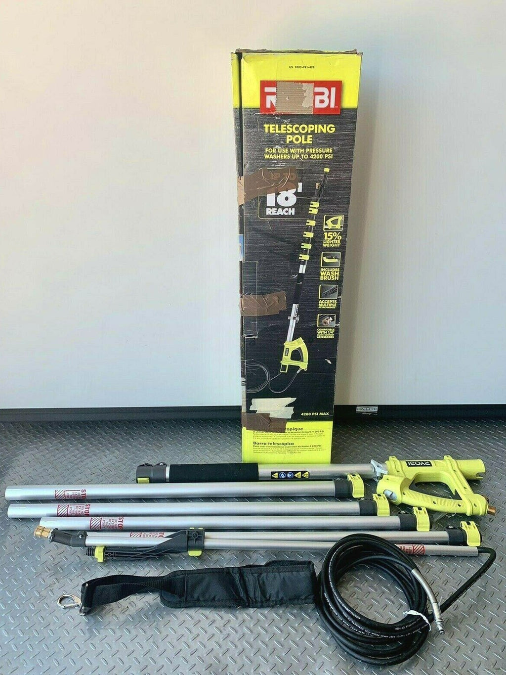 Ryobi 18 ft. Pressure Washer Extension Pole Up To 4200 PSI - RY31EP26