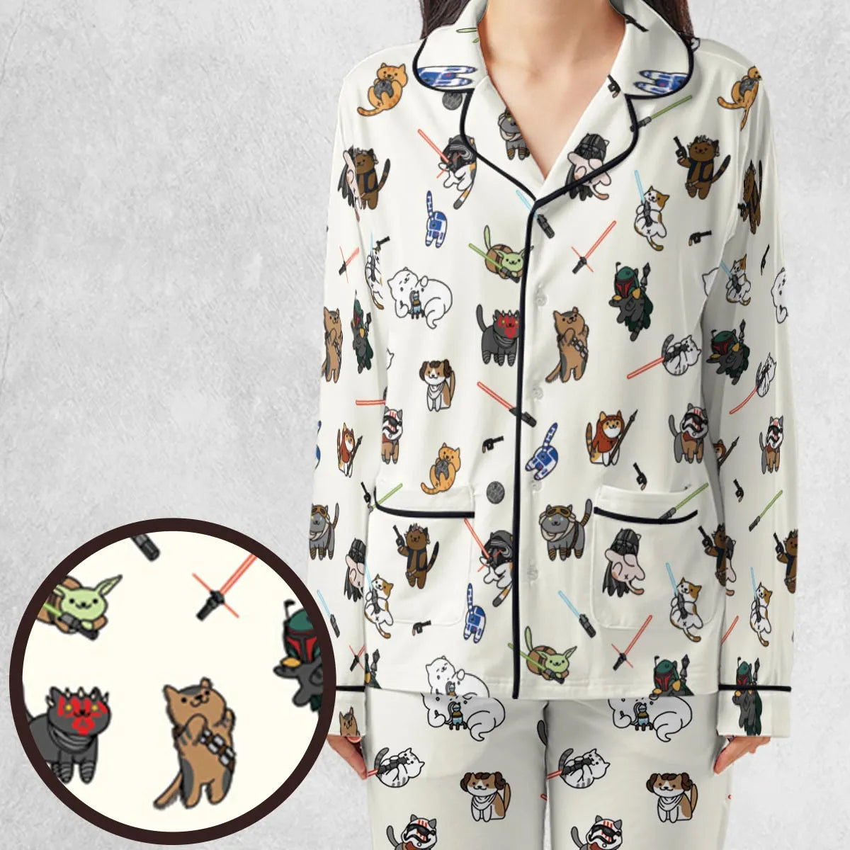 Star Wars Characters As Cats Pajamas Set