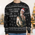 Machine Gun Die Hard Ugly Christmas Sweatshirt