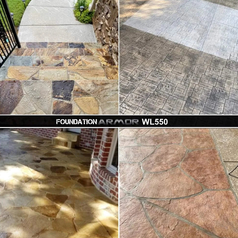 Armor Matte Wet Look Enhancer Sealer for Concrete, Brick, Pavers, Stone, and Slate - WL550-5 Gallon