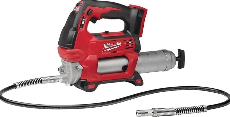 Milwaukee Electric M18 Cordless Dual-Speed Grease Gun, 14 oz, 18 Volts, 4 Feet Hose - M18