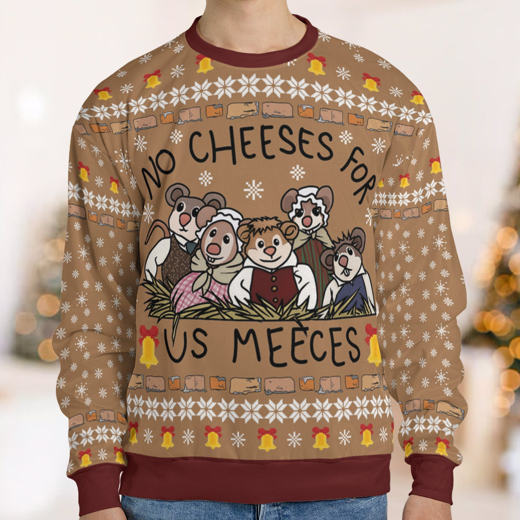 No Cheese For Us Meeces The Muppet Christmas Carol Ugly Christmas Sweatshirt