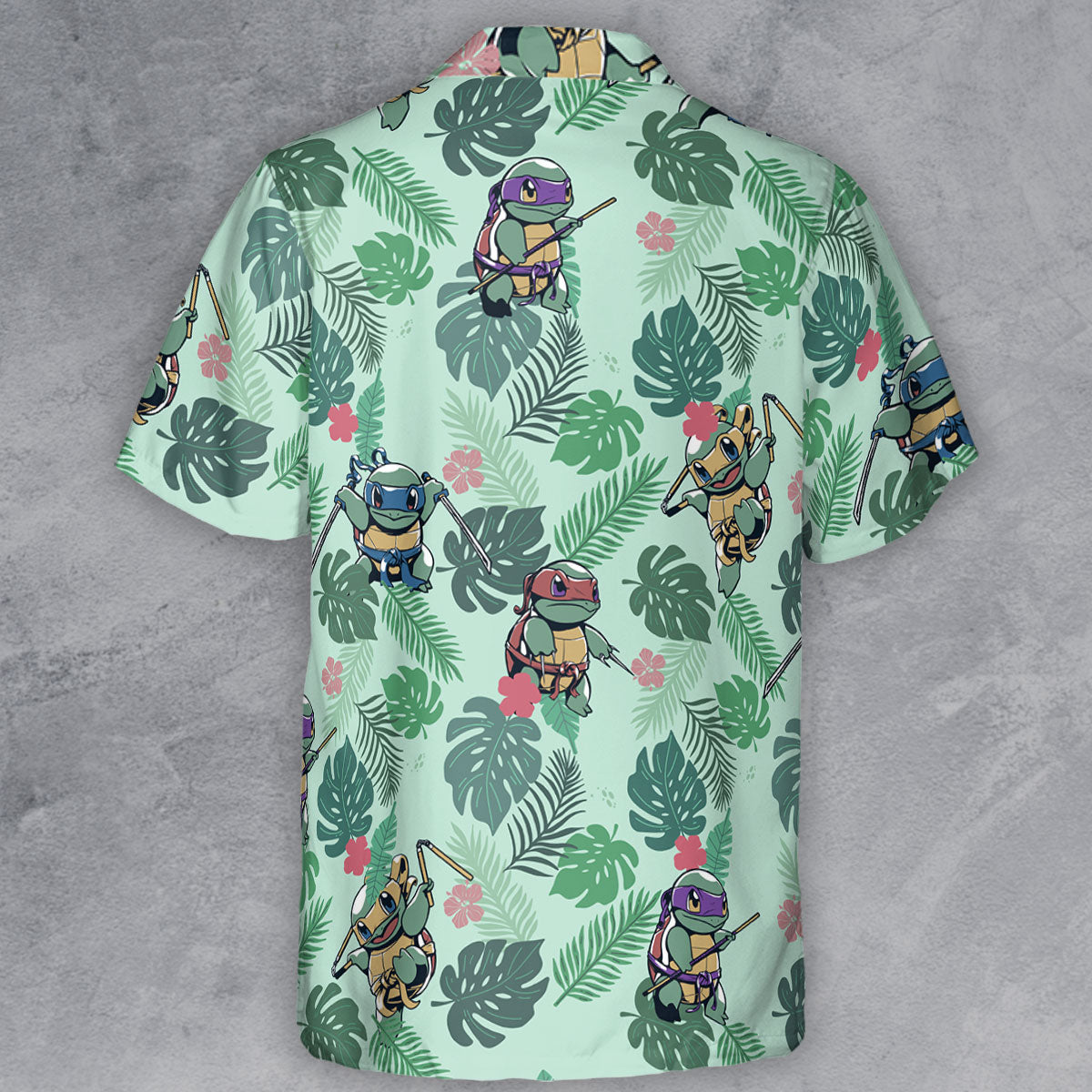 Teenage Mutant Ninja Squirtle Button Down Shirt