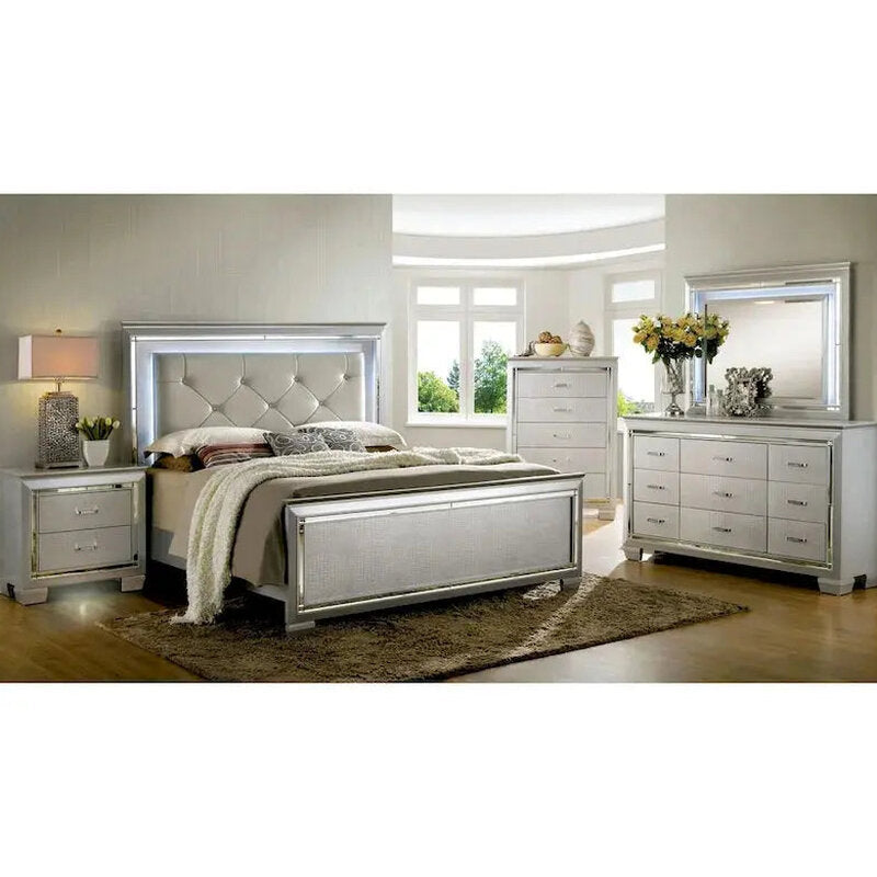 Furniture Of America 9-Drawer Wood Dresser With Mirror - Ruff Crocodile