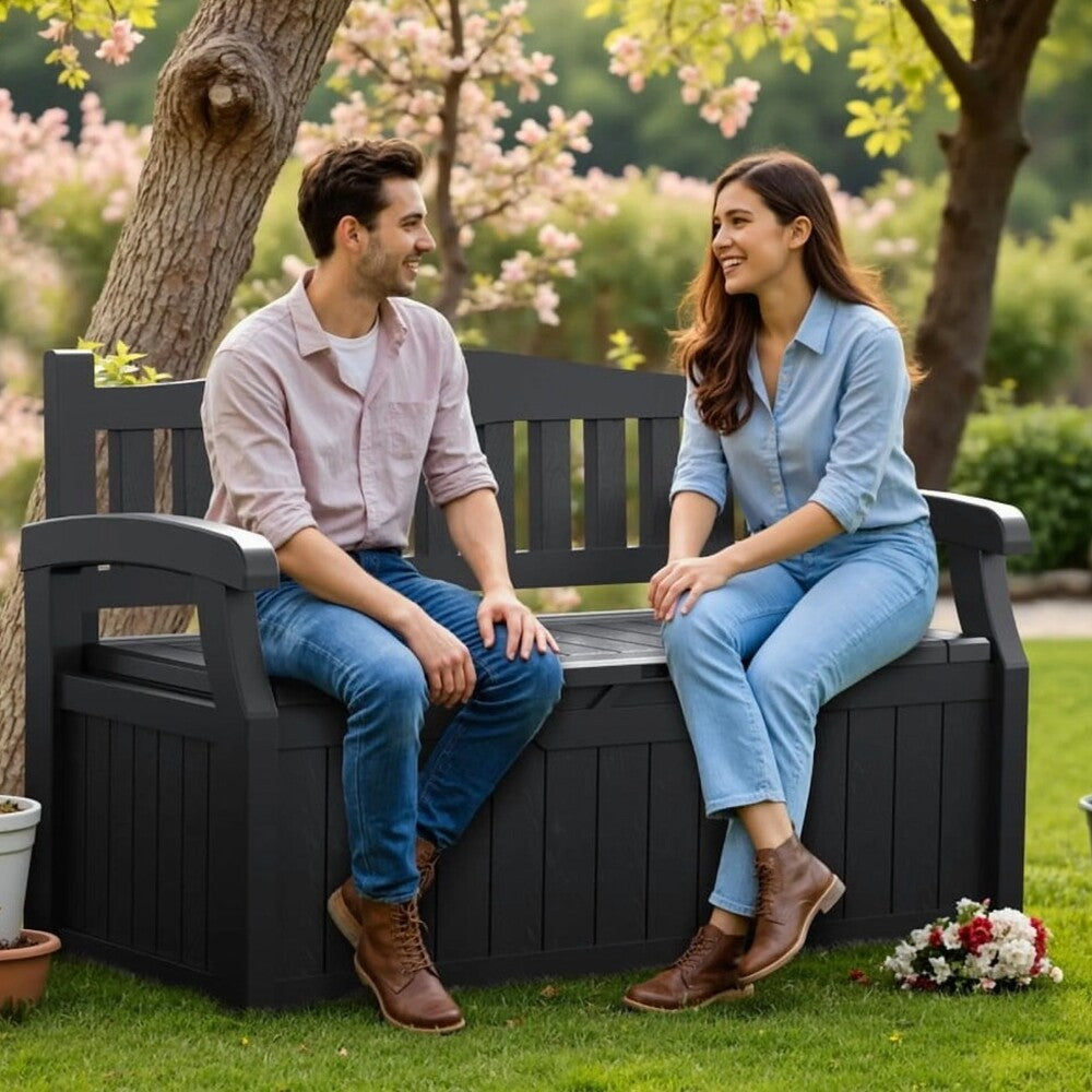 Devoko 82 Gallon Outdoor Storage Bench And Deck Box